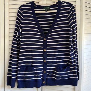 Ralph Lauren Striped Cardigan - XL